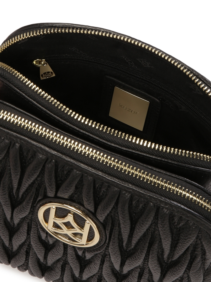 Skórzana klasyczna listonoszka na pasku POLINE