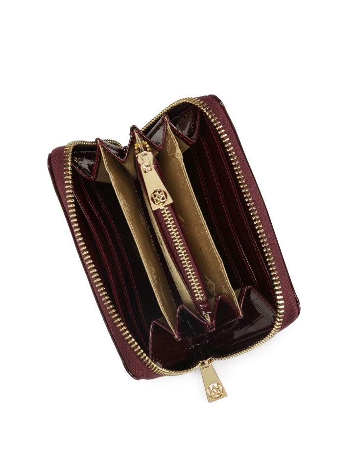 Elegancki mały portfel w tłoczony wzór CARO