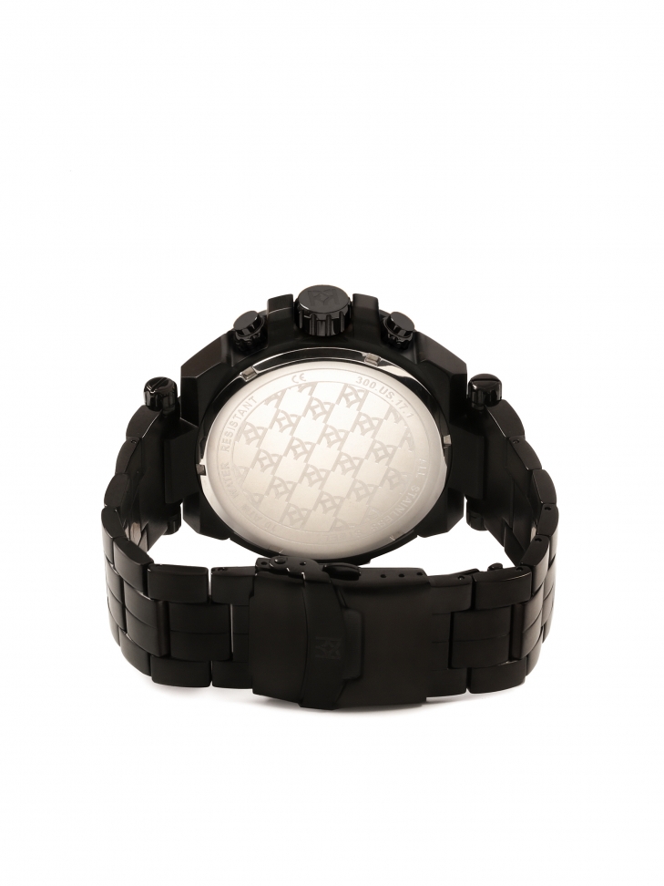 Czarny męski zegarek w sportowym stylu URBAN STEEL