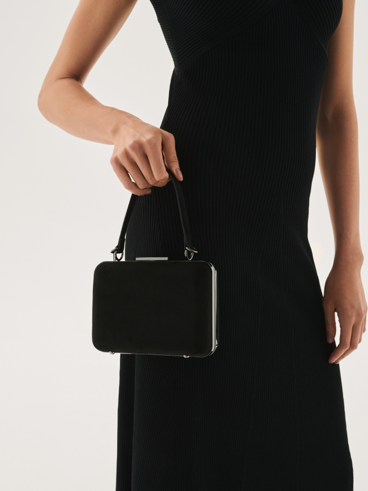 Czarna kopertówka damska ISET