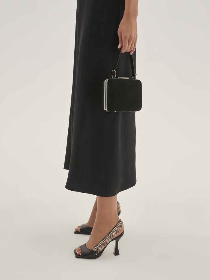 Czarna kopertówka damska ISET