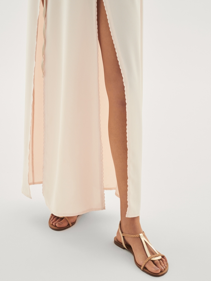 Złote sandały damskie CITRINE