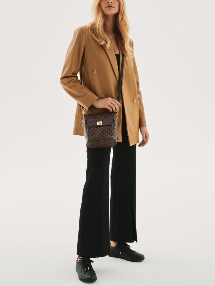 Czarne sneakersy damskie BORNEO