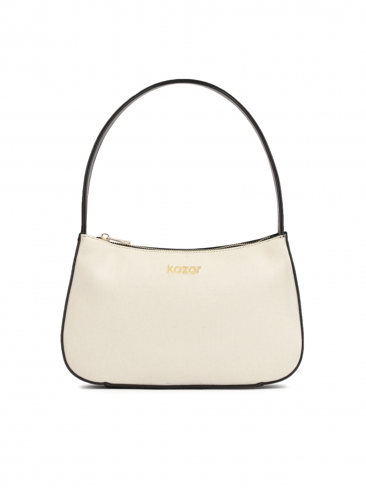 Torebka baguette bag z tkaniny i skóry TILDA