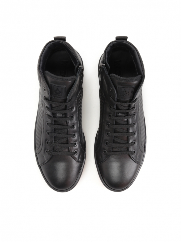 Czarne sneakersy męskie LEONID