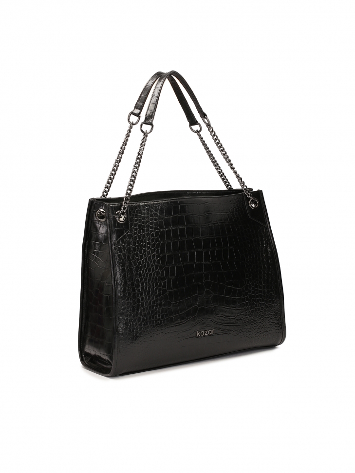 Elegancka torebka z uchwytami na łańcuchach  HALE