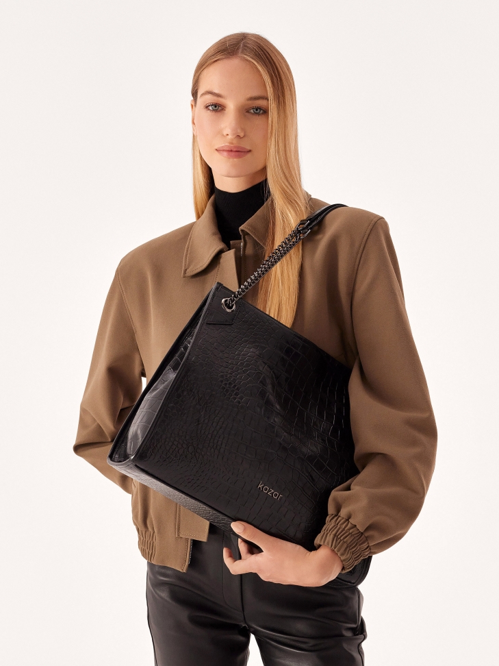 Elegancka torebka z uchwytami na łańcuchach  HALE