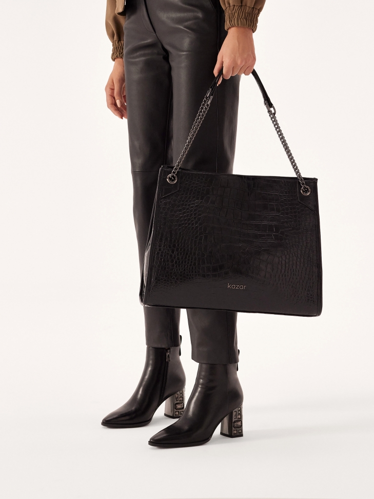 Elegancka torebka z uchwytami na łańcuchach  HALE