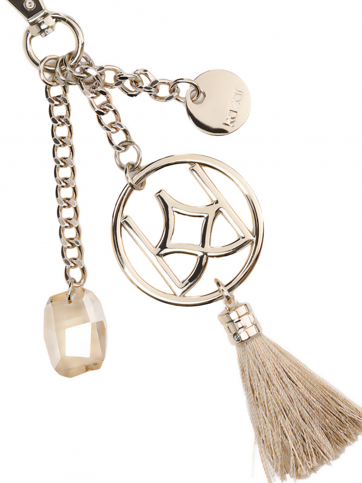 Złoto-beżowy brelok damski OLANTA