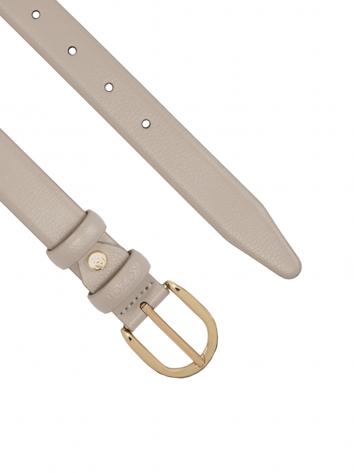 Szary pasek skórzany KEYA