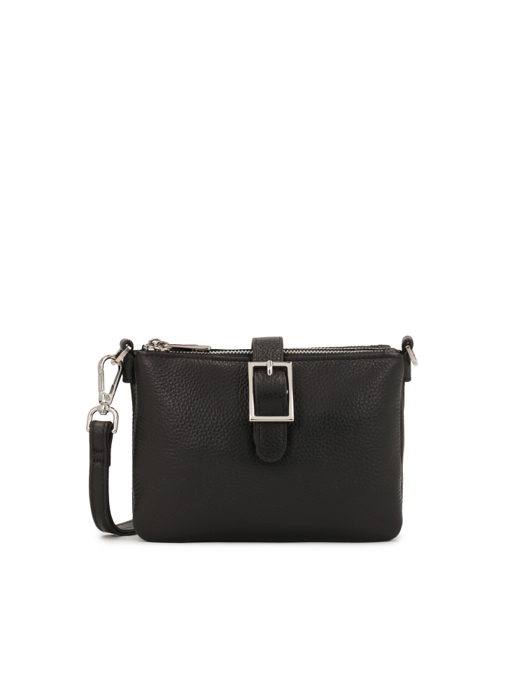 Mała trójkomorowa torebka na pasku DELI