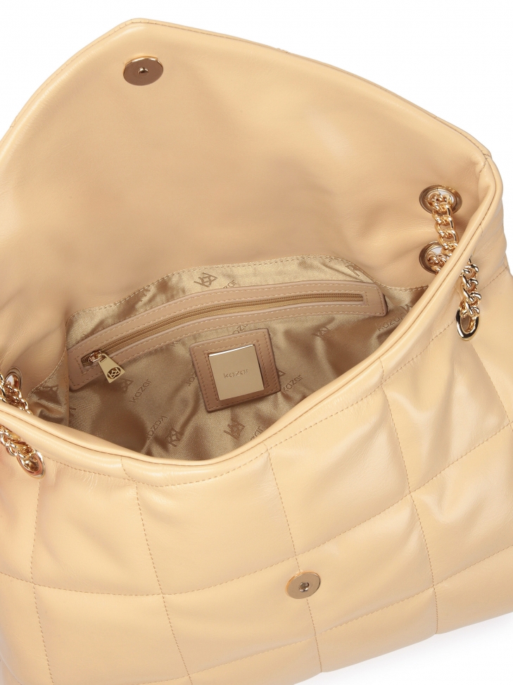 Skórzana torebka w pikowany wzór DIVA