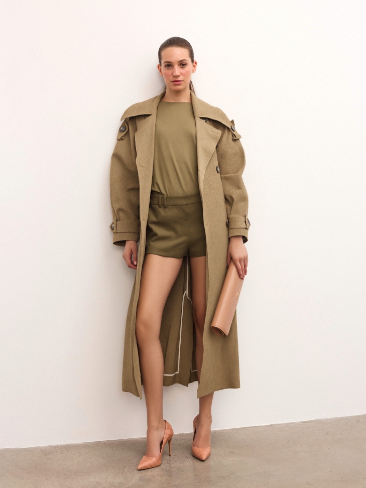 Czółenka z tłoczonej skóry NEW LUCIANA