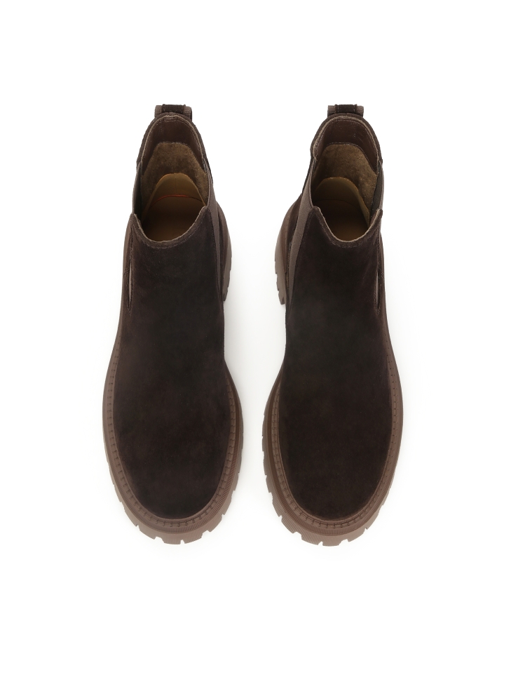 Zamszowe botki typu Chelsea boots GOLDBERRY
