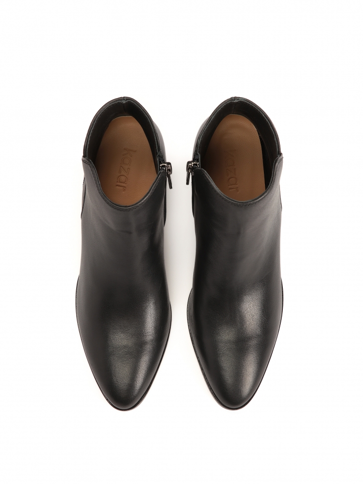 Botki do kostki z szerokim obcasem PERRIE