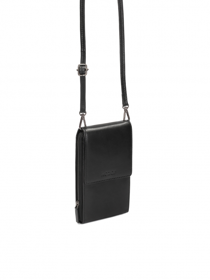 Praktyczna mała torebka męska z licowej skóry PEDRO