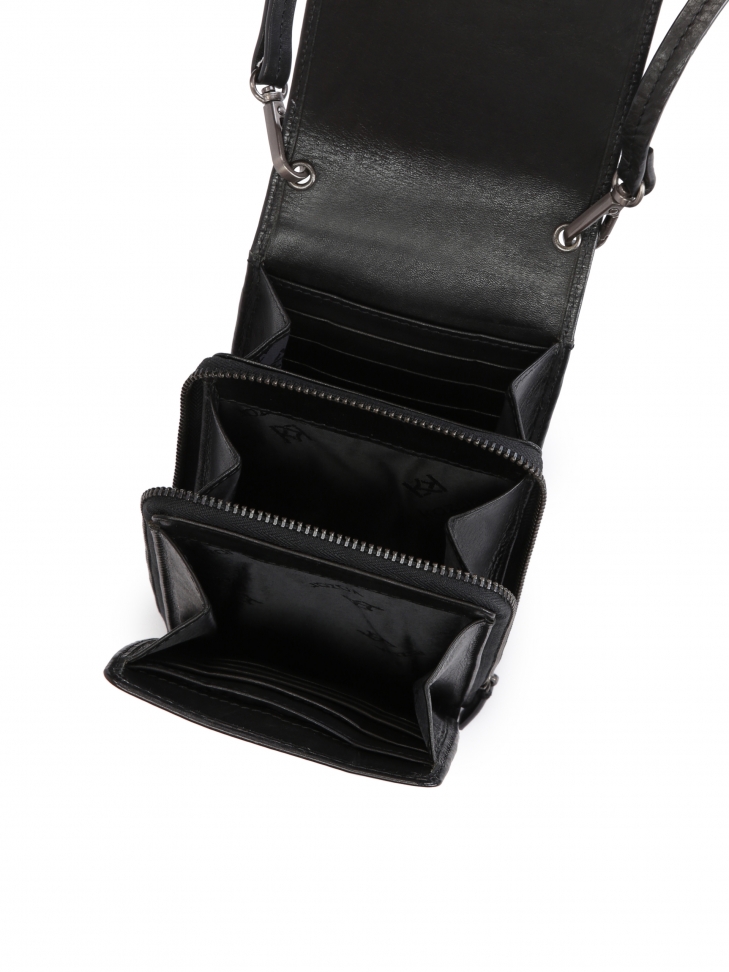 Praktyczna mała torebka męska z licowej skóry PEDRO