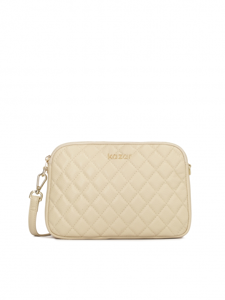 Mała torebka z pikowanym wzorem na skórzanym pasku  NEW RITA