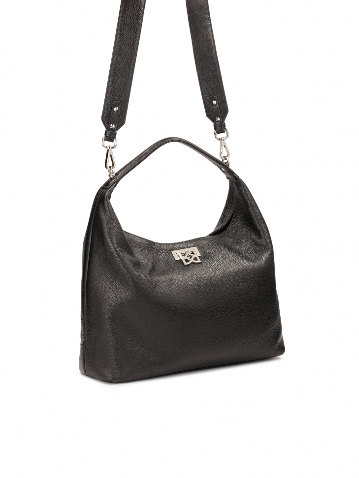 Czarna torebka o luźnym kroju INGE