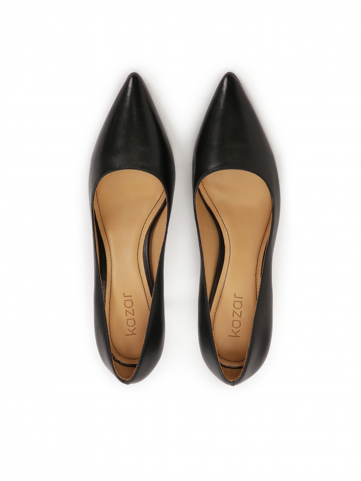 Klasyczne czarne szpilki z naturalnej skóry  PERSLEY