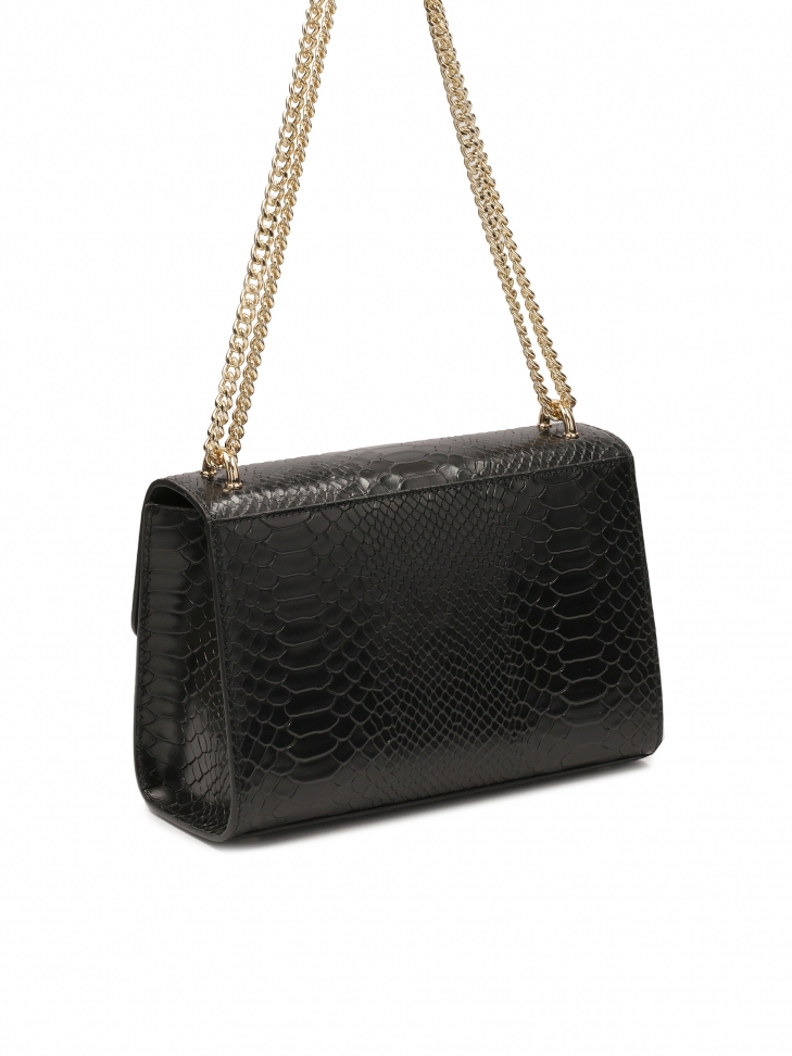 Czarna torebka w egzotyczny wzór VIENA M