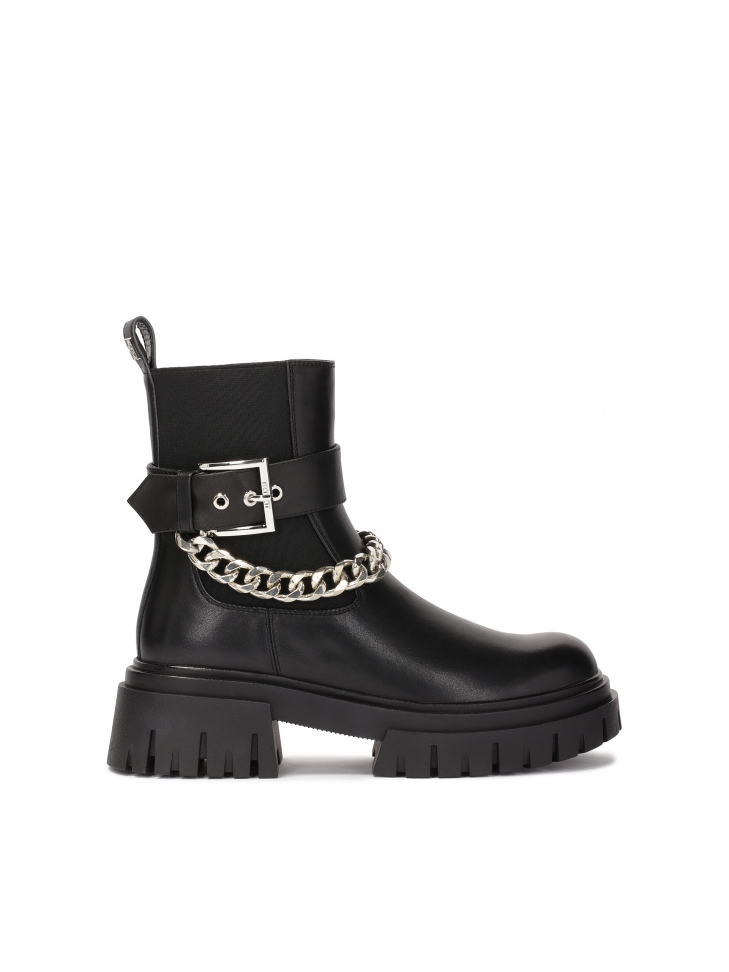 Wsuwane botki z odpinanym paskiem LUNA