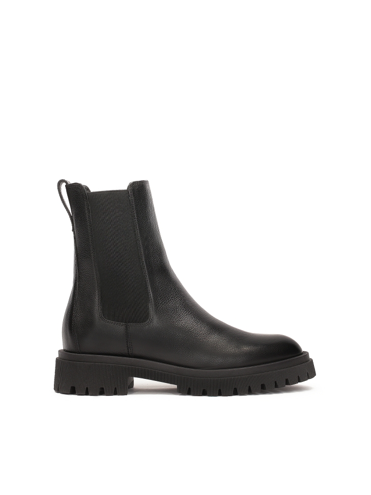 Skórzane botki typu chelsea boots MAILLE