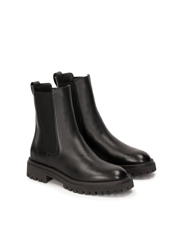 Skórzane botki typu chelsea boots MAILLE