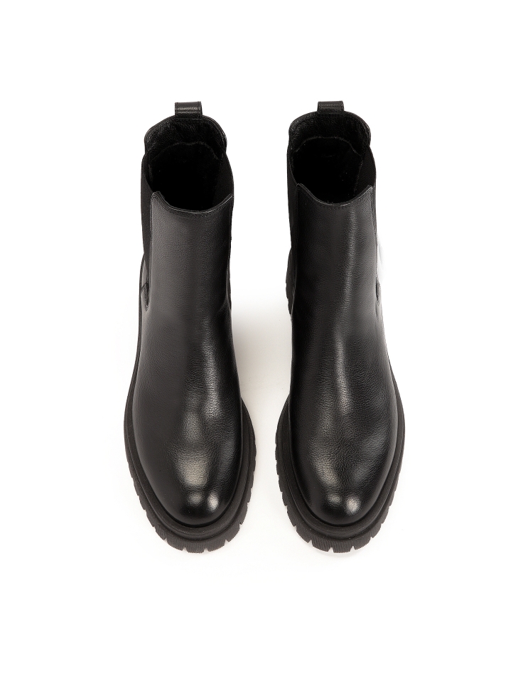 Skórzane botki typu chelsea boots MAILLE