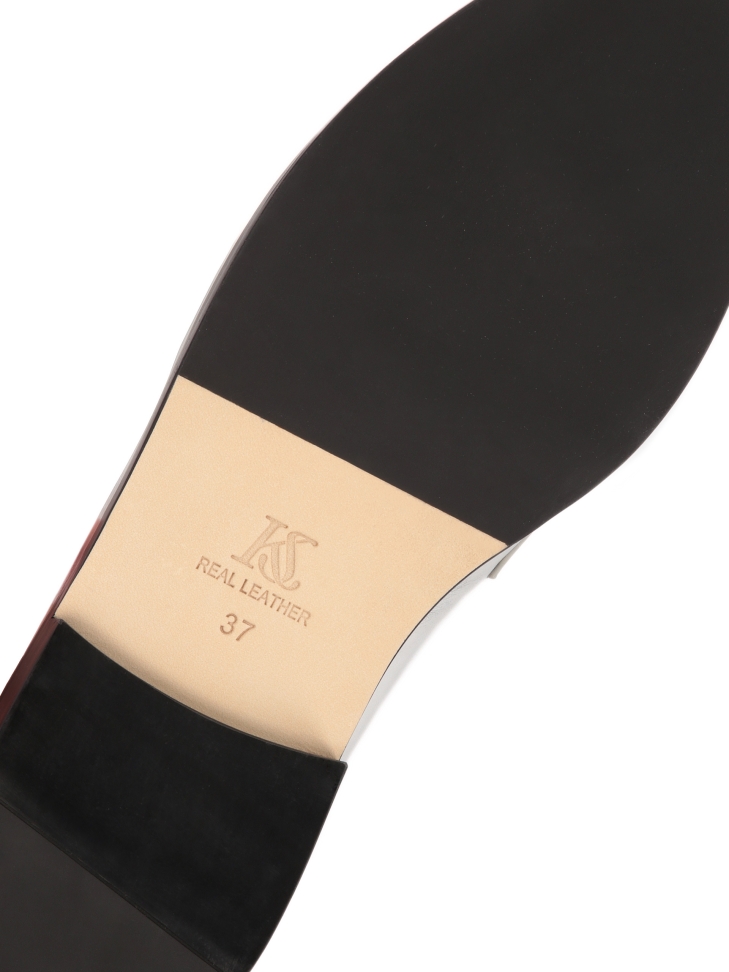 Srebrne półbuty w stylu loafersów  CAHOKIA