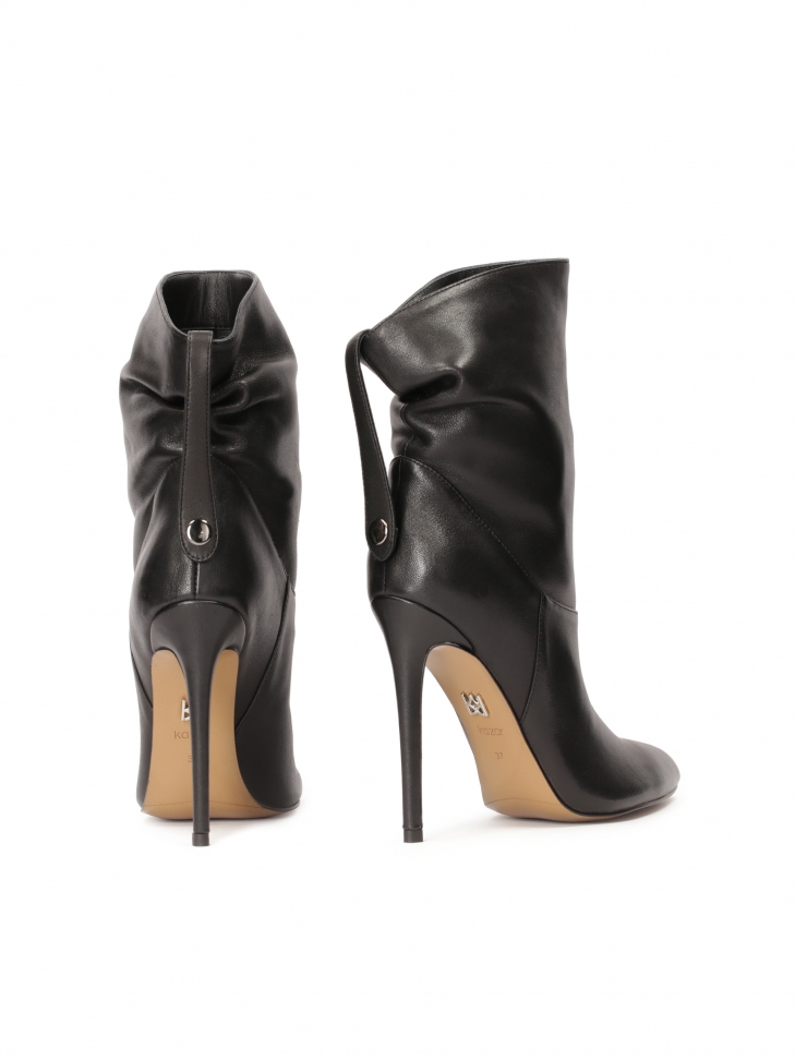 Wsuwane botki z marszczoną cholewką ZALME