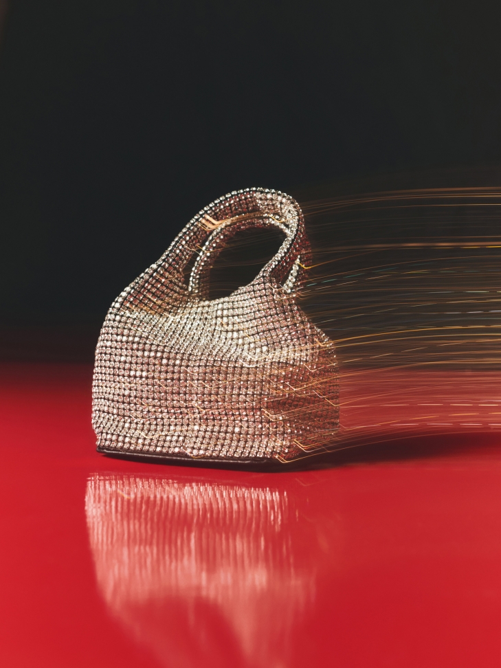 Mała błyszcząca torebka z cyrkoniami  SHINE