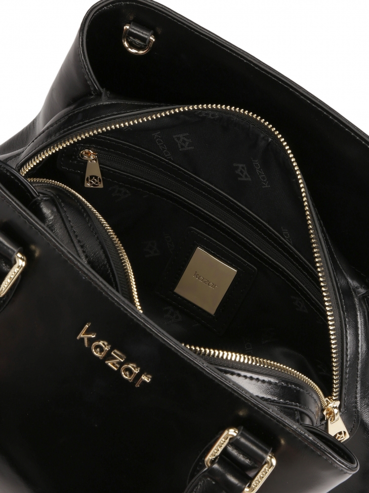 Czarna torebka casualowa do ręki i na ramię LIESE