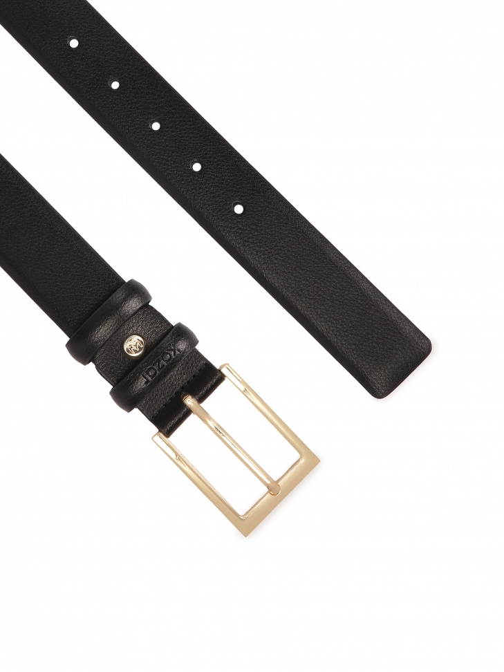 Klasyczny wąski pasek do sukienki ze złotą klamrą  HARDIN