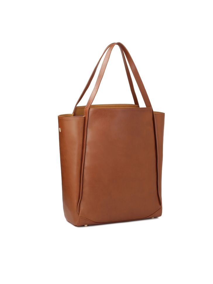 Pojemna skórzana torebka w stylu minimal REYNA XL