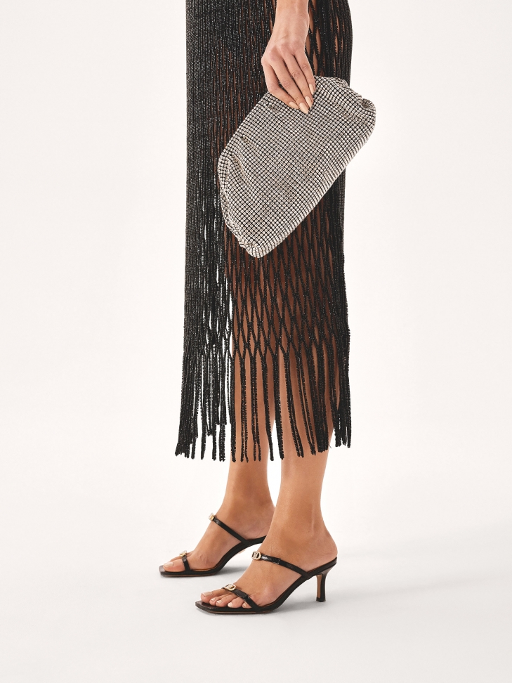 Klapki na średniej wysokości obcasie LILY