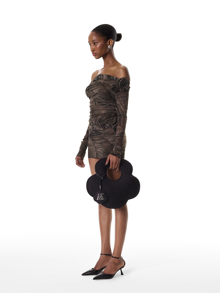 Nylonowa torebka w kształcie kwiatka  FLAWIA