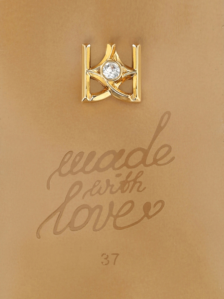 Czółenka ślubne z metalizowanej skóry STONE