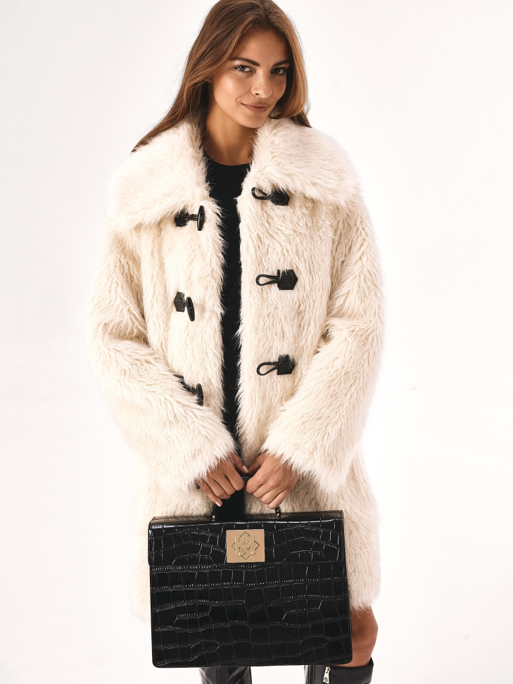 Czarna torebka w formie aktówki DARIE