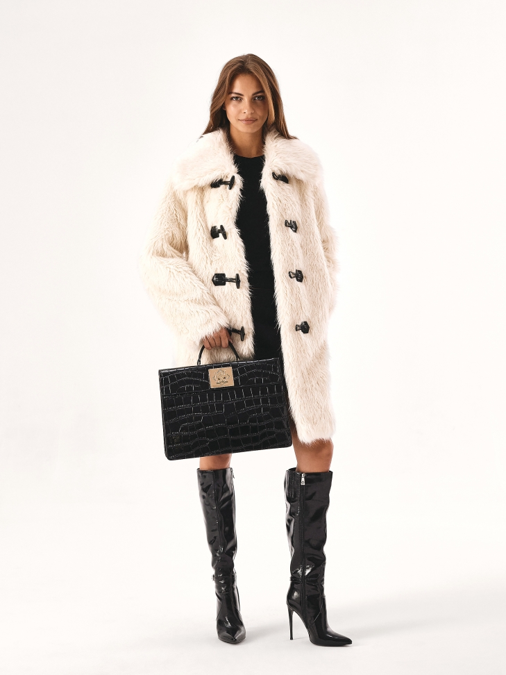 Czarna torebka w formie aktówki DARIE