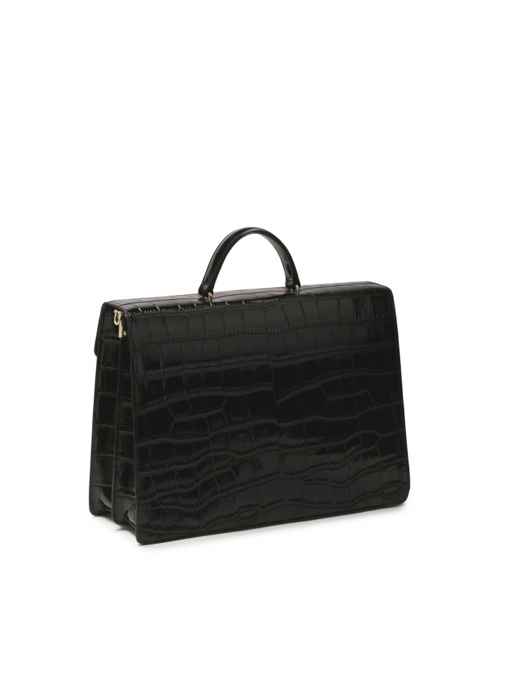 Czarna torebka w formie aktówki DARIE