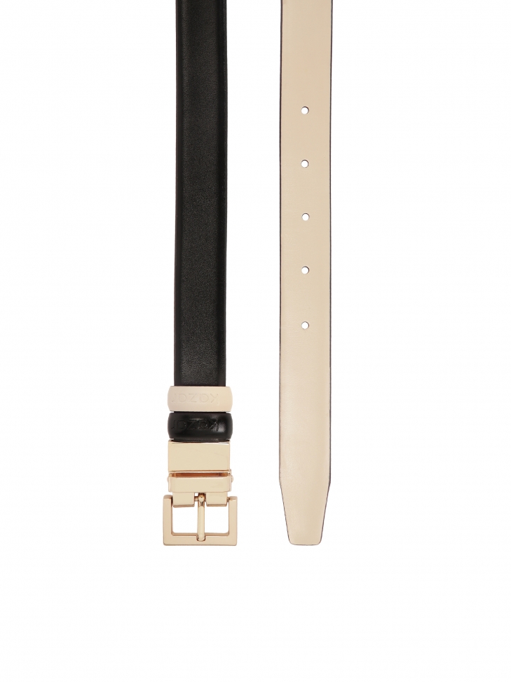 Skórzany damski pasek dwustronny  DAYNE