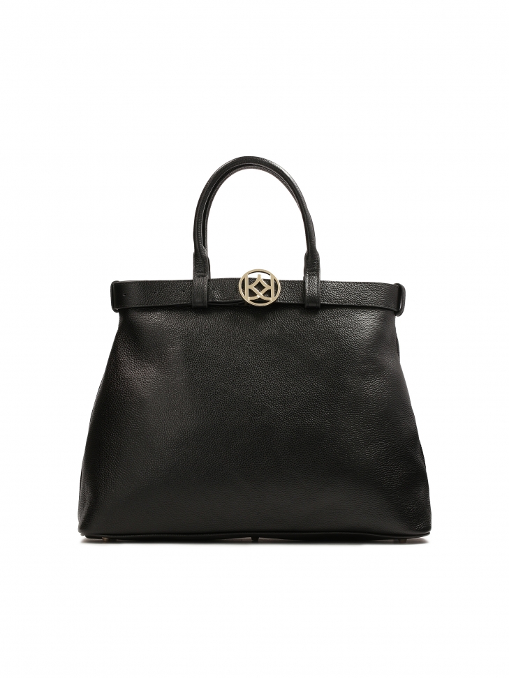 Torebka trapez ozdobiona paskiem LILIE