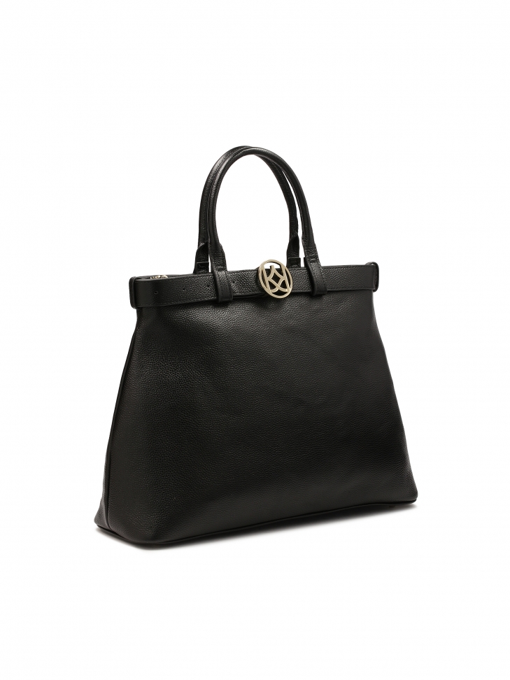 Torebka trapez ozdobiona paskiem LILIE