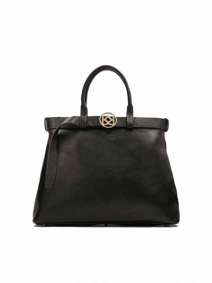 Torebka trapez ozdobiona paskiem LILIE