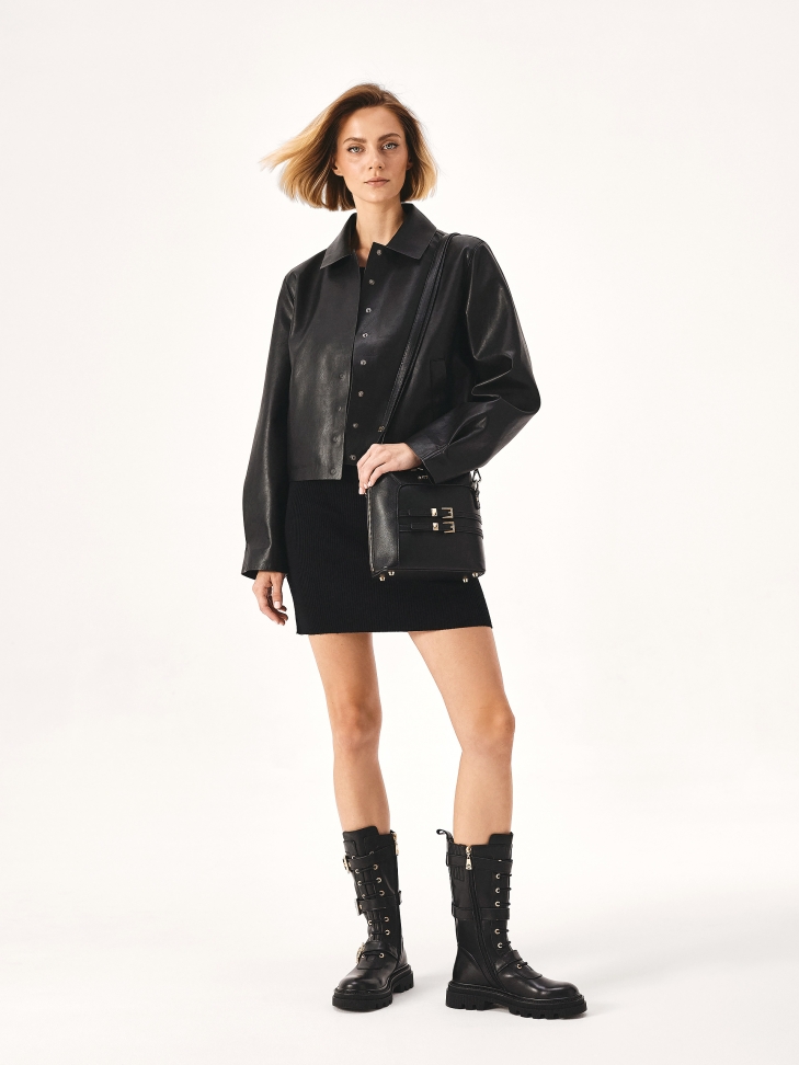 Trzewiki z wysoką cholewką i masywną podeszwą VALERY