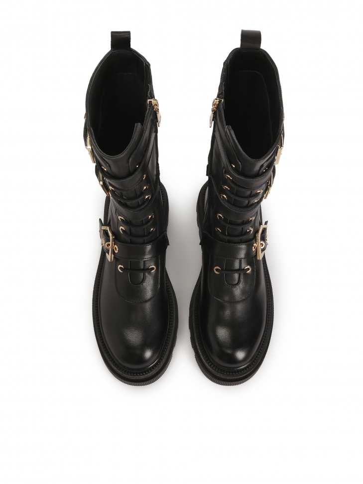 Trzewiki z wysoką cholewką i masywną podeszwą VALERY