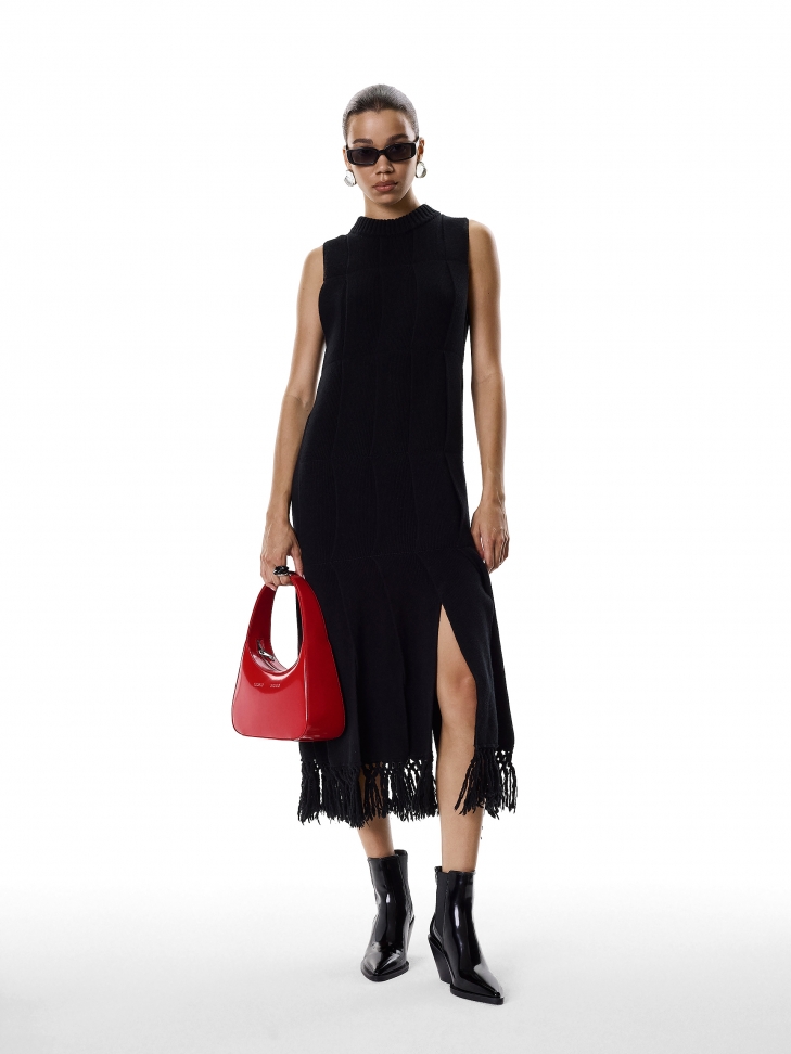 Czarne kowbojki na ścinanym obcasie  KS COLETTE