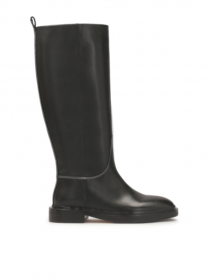 Wsuwane kozaki na płaskiej podeszwie KS CHARME