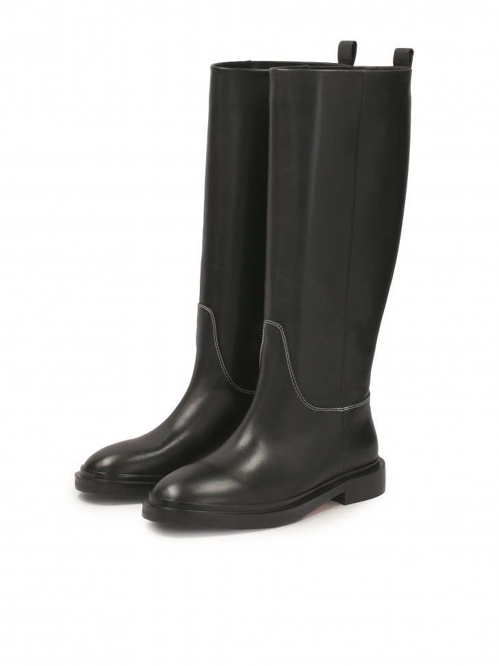 Wsuwane kozaki na płaskiej podeszwie KS CHARME